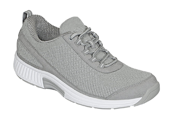 Ergonomic comfort shoes with orthopaedic support – Milena-Light gray-3.5-Nora Luxe