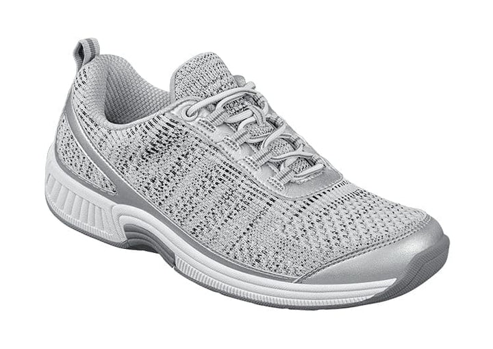 Ergonomic comfort shoes with orthopaedic support – Milena-Light gray-3.5-Nora Luxe