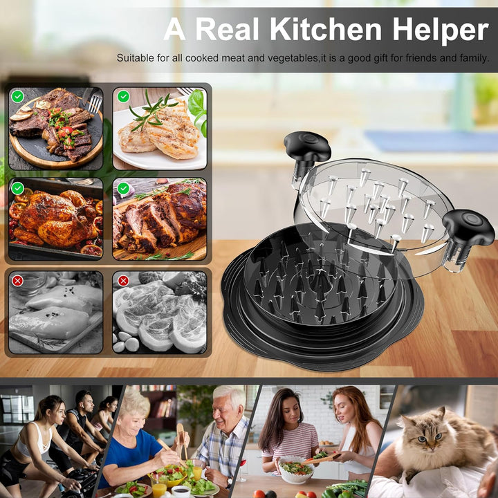 Ergonomic Meat Shredder-Black-Nora Luxe