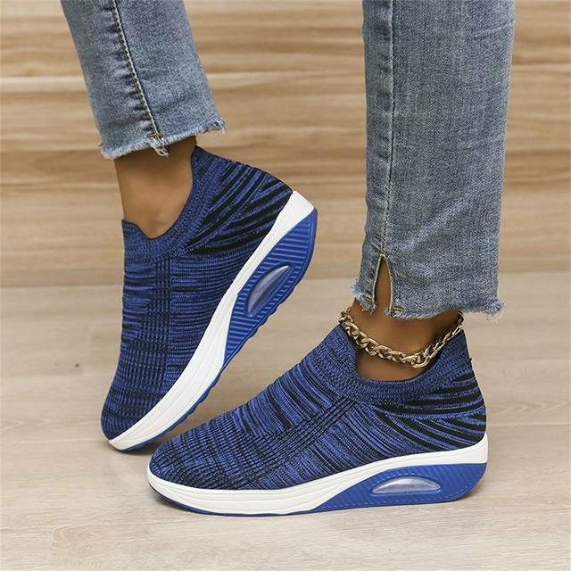 Ergonomic mesh sneakers with air cushioning for women – Alina-Blue-3.5-Nora Luxe