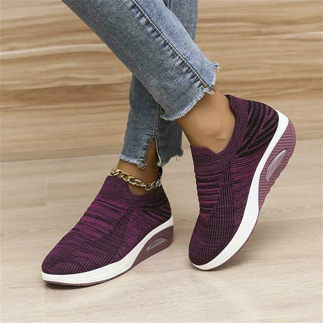Ergonomic mesh sneakers with air cushioning for women – Alina-Violet-3.5-Nora Luxe