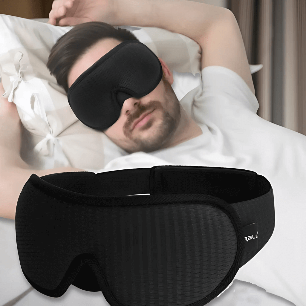 Ergonomic Sleep Mask - DreamShield-Black-Nora Luxe