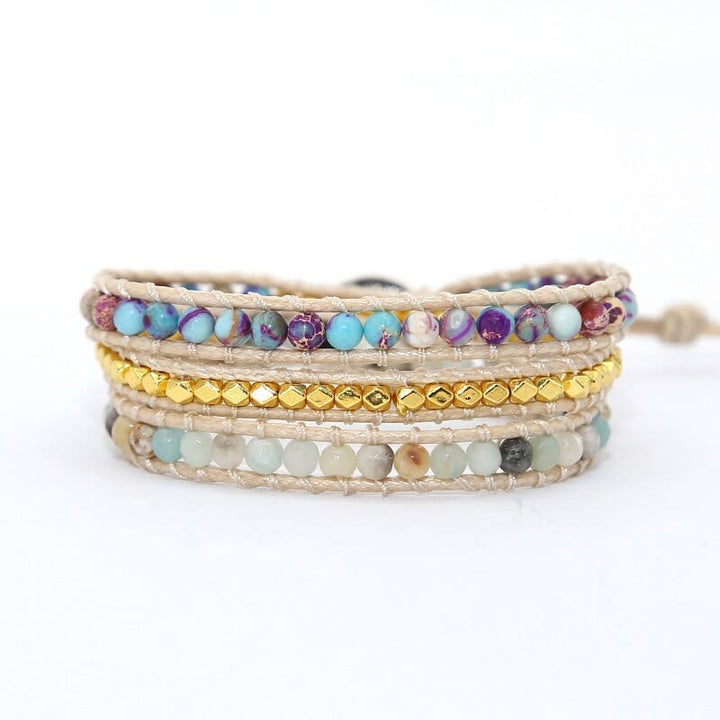 Essential Jasper Wrap Bracelet - Amarilis-Nora Luxe