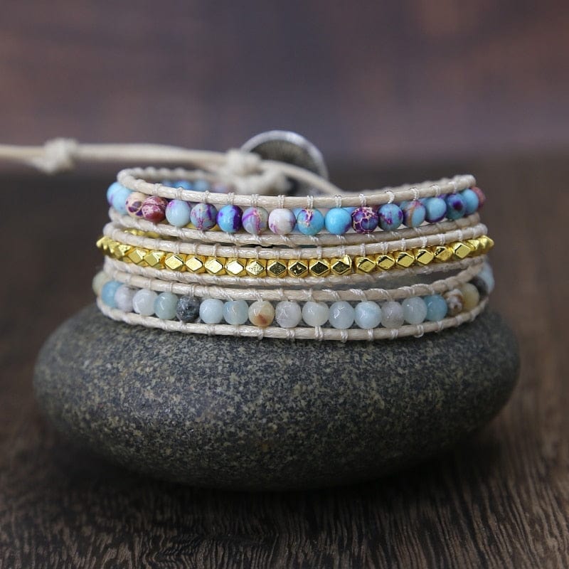 Essential Jasper Wrap Bracelet - Amarilis-Nora Luxe