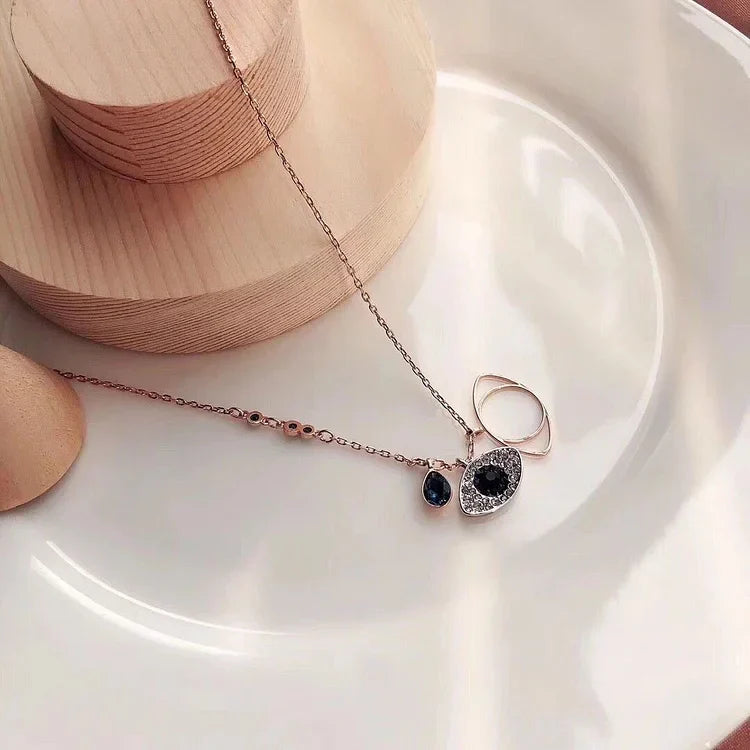 Evil Eye Necklace and Bracelet Set - Amira-Chain-Nora Luxe