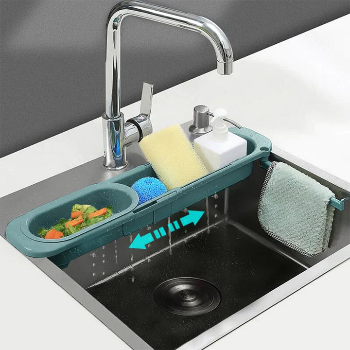 Expandable Sink Rack - SinkEase-Blue-Nora Luxe