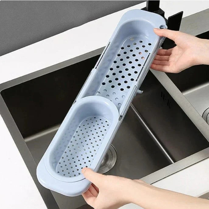 Expandable Sink Rack - SinkEase-Blue-Nora Luxe