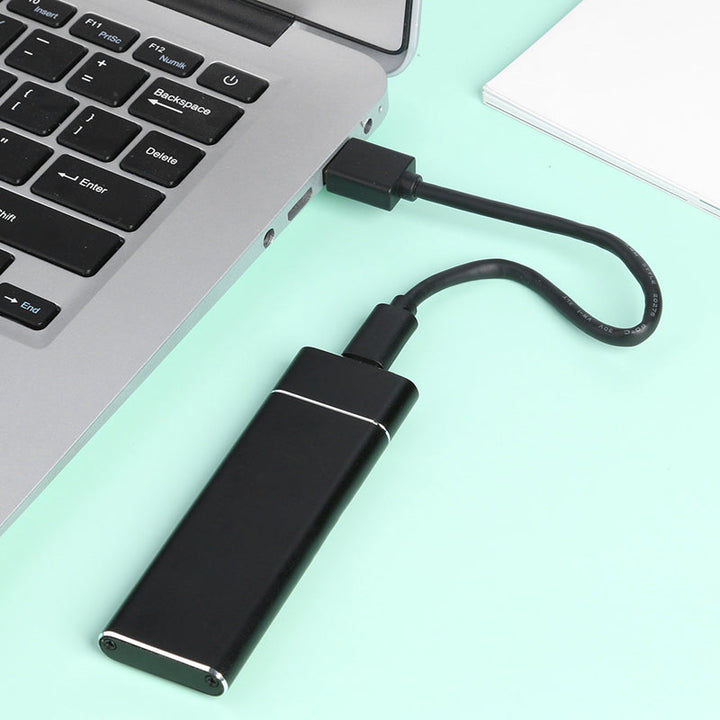 External Hard Drive with Ultra-fast Performance - SpeedVault-Black-1TB-Nora Luxe