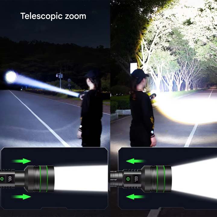 Extreme Bright and Zoomable LED Torch - PowerBeam-Nora Luxe