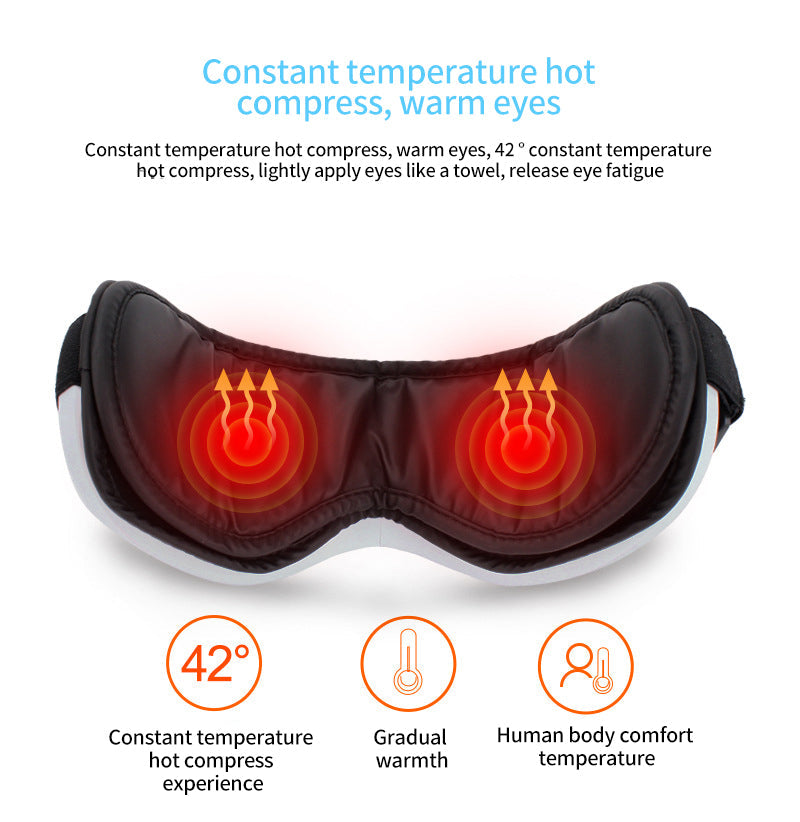 EYE MASSAGE DEVICE - AIR PRESSURE, VIBRATION & WARM COMPRESSION WITH BLUETOOTH MUSIC-Nora Luxe