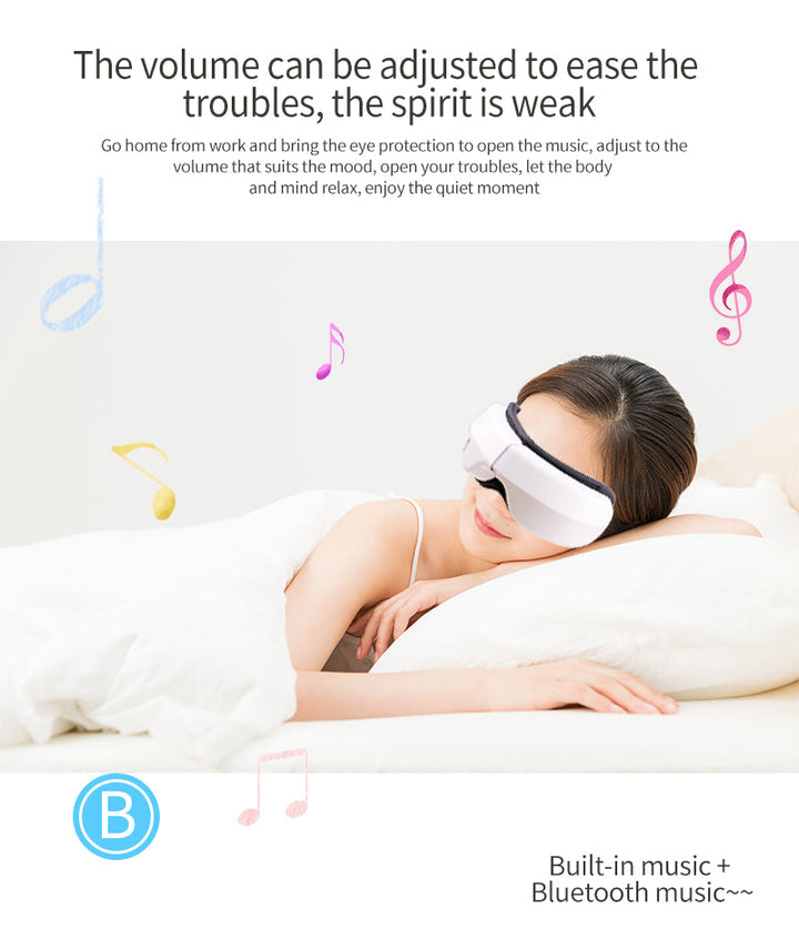 EYE MASSAGE DEVICE - AIR PRESSURE, VIBRATION & WARM COMPRESSION WITH BLUETOOTH MUSIC-Nora Luxe