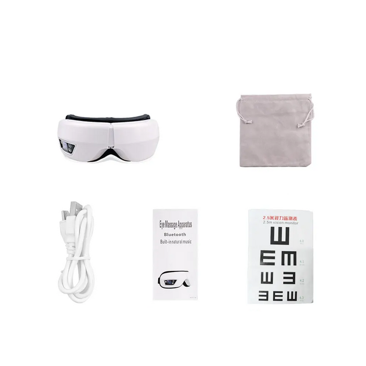 EYE MASSAGE DEVICE - AIR PRESSURE, VIBRATION & WARM COMPRESSION WITH BLUETOOTH MUSIC-Nora Luxe