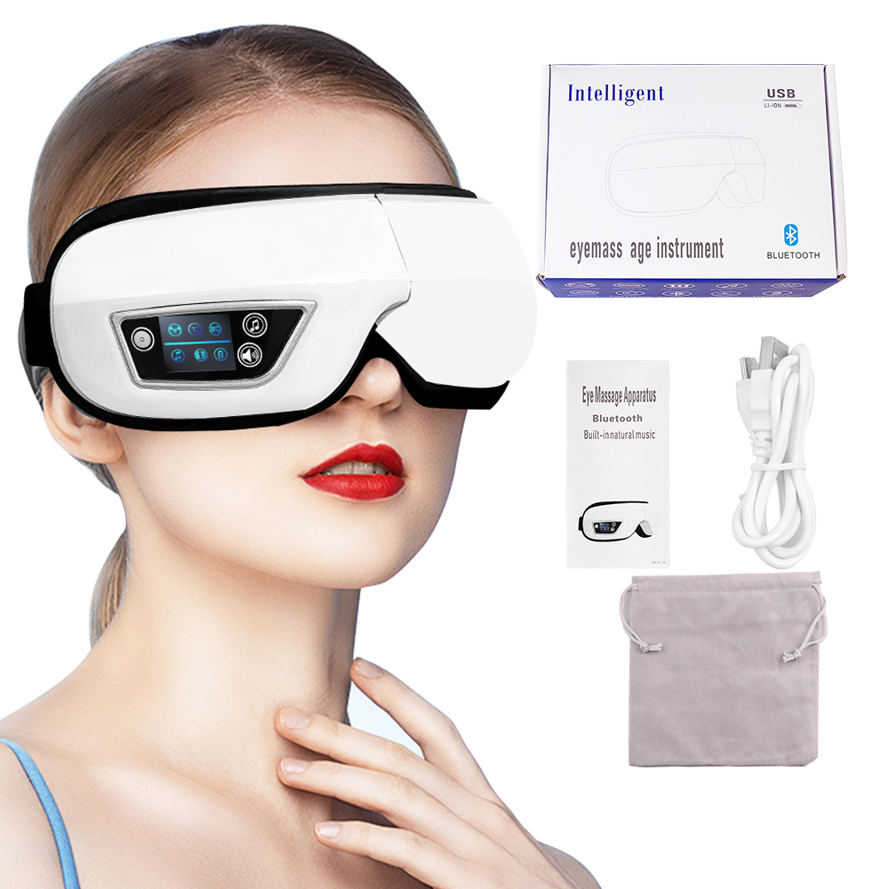 EYE MASSAGE DEVICE - AIR PRESSURE, VIBRATION & WARM COMPRESSION WITH BLUETOOTH MUSIC-Nora Luxe