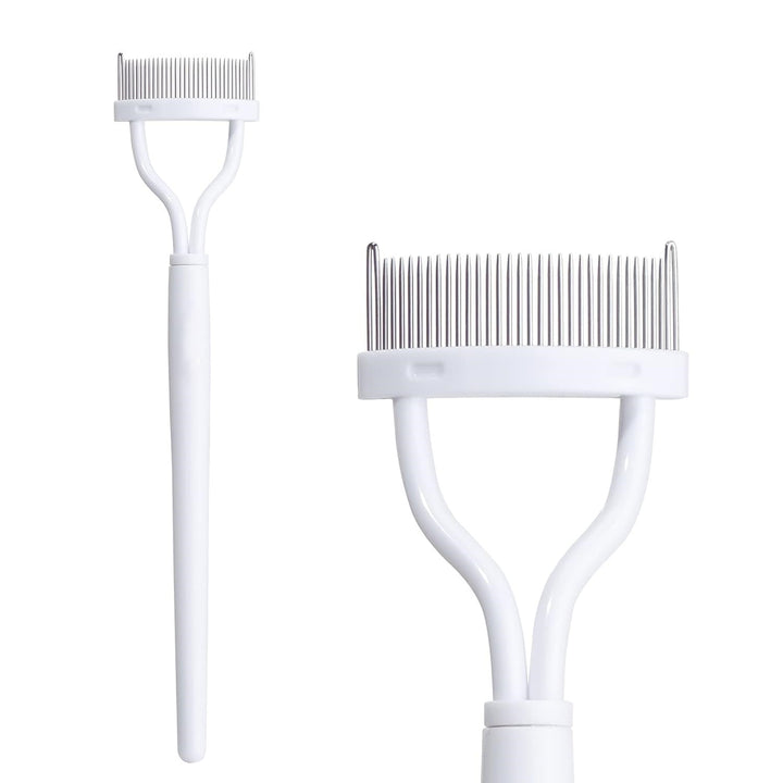 Eyelash Comb & Separator - Precision Tool for Perfect Eyelashes-White-Nora Luxe