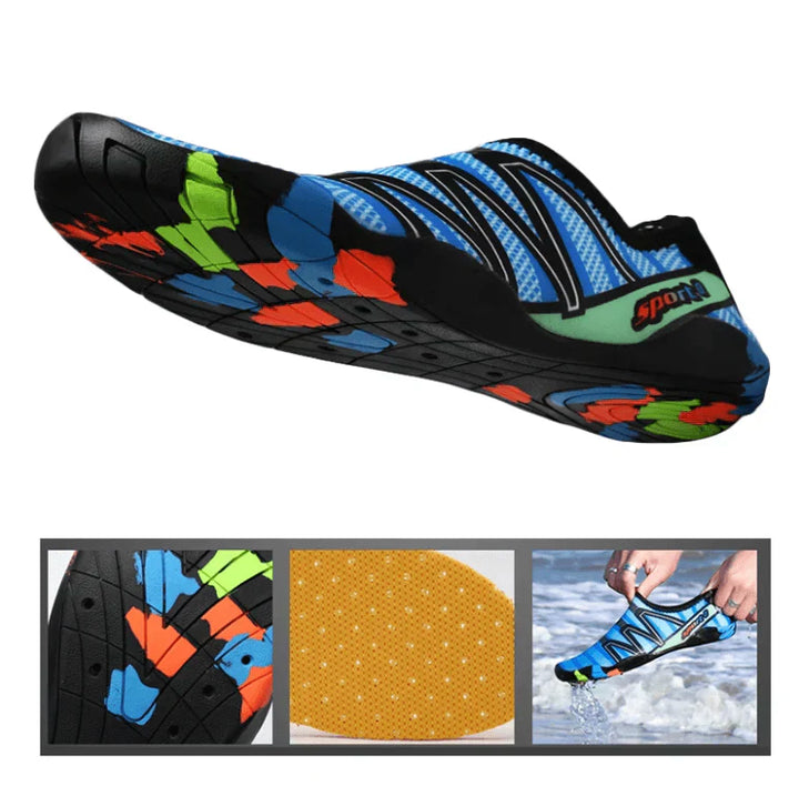 Fast-drying water shoes – AquaFlex-Dark blue-3-Nora Luxe