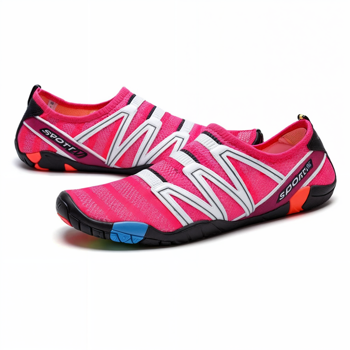Fast-drying water shoes – AquaFlex-Pink-3-Nora Luxe