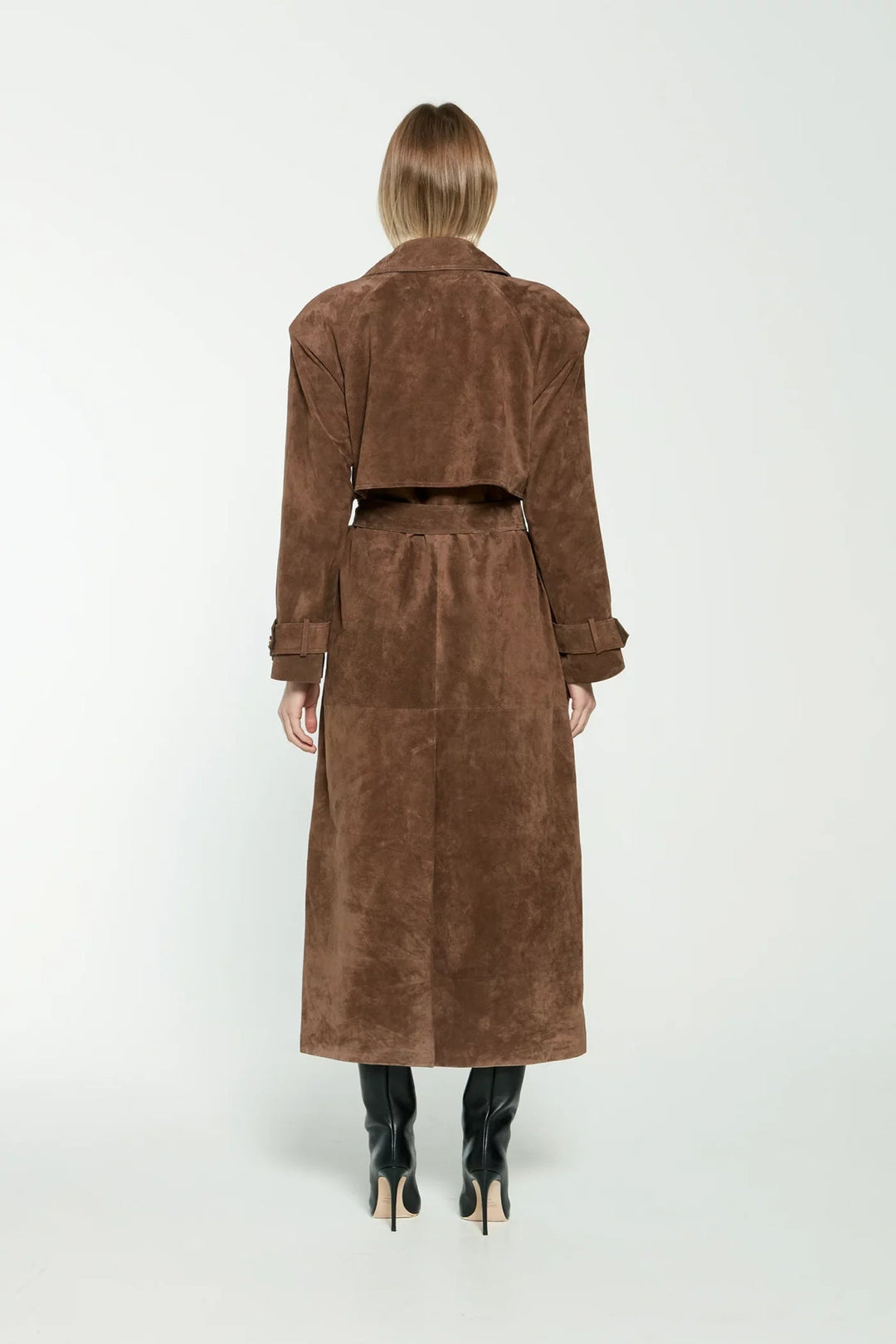 Faux Suede Winter Jacket for Women - Sorina-S-Nora Luxe