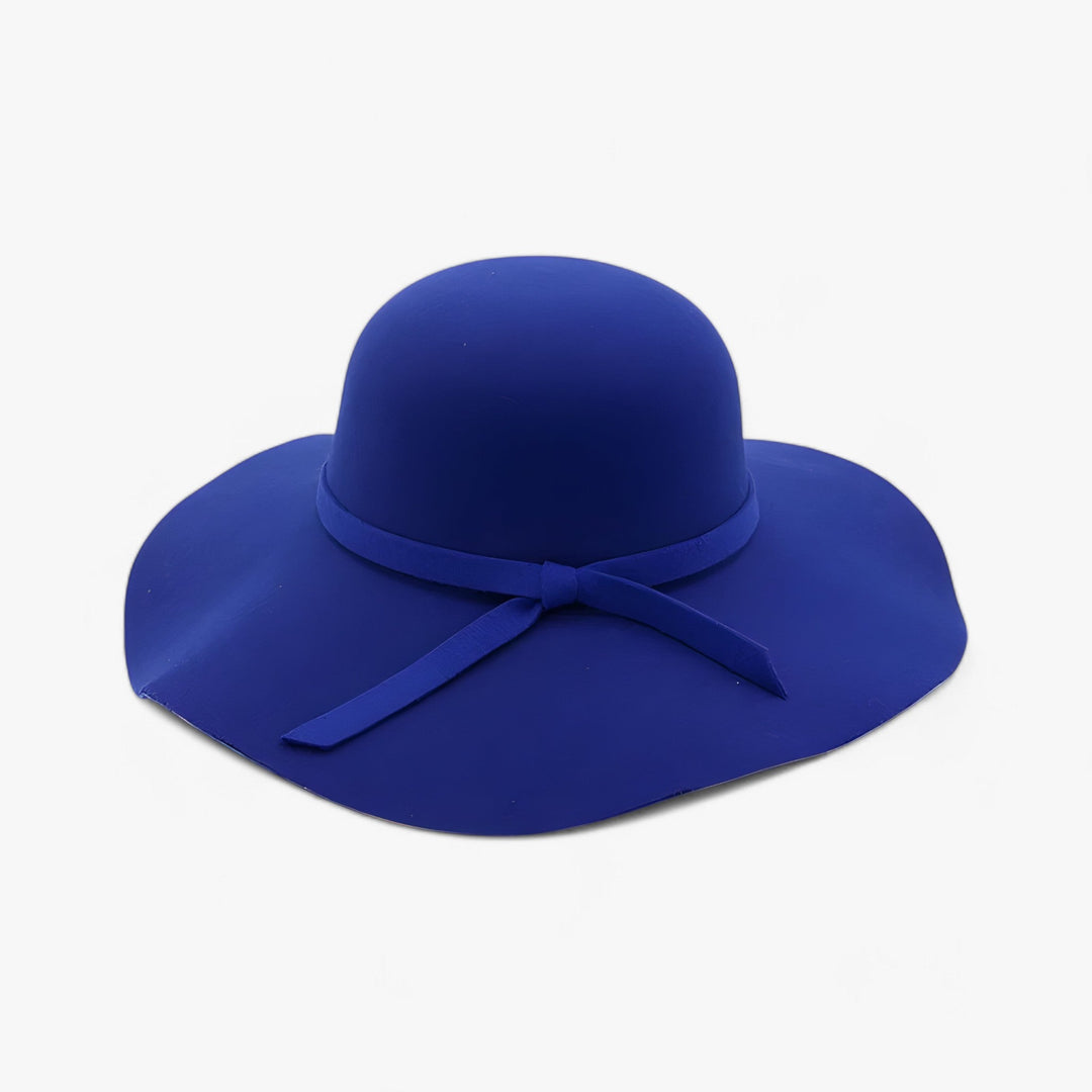 Fedora women's hat made of wool felt – Marveil-Blue-Nora Luxe