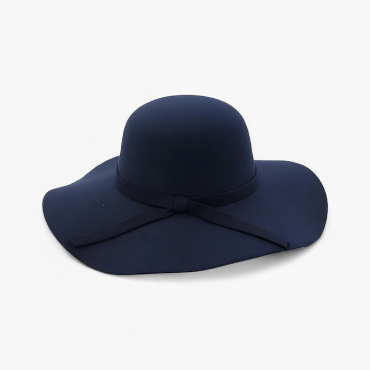 Fedora women's hat made of wool felt – Marveil-Dark blue-Nora Luxe