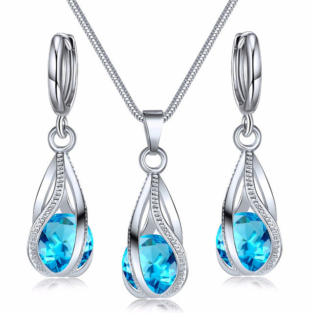 Festive Christmas Earrings | Holiday-Themed Jewellery Set-Blue Eyes-Nora Luxe
