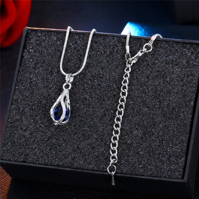 Festive Christmas Earrings | Holiday-Themed Jewellery Set-Oceanic Blue-Nora Luxe