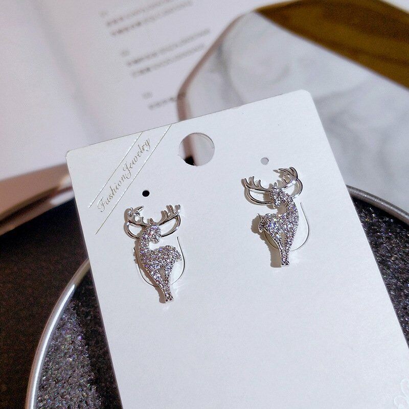 Festive Reindeer Earrings | Christmas Jewellery for Women-Nora Luxe