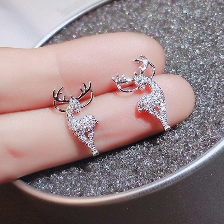 Festive Reindeer Earrings | Christmas Jewellery for Women-Nora Luxe