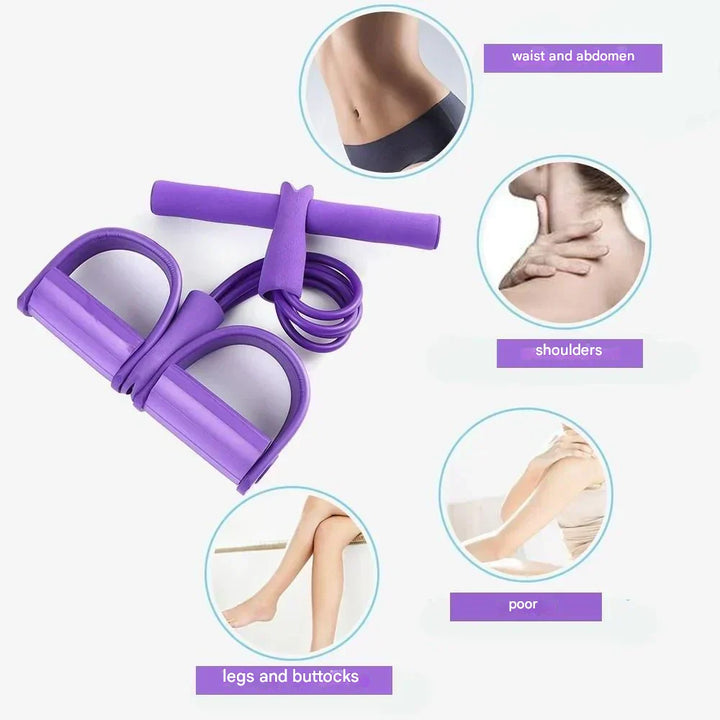 Fitness Resistance Band - FlexoTrainer-Purple-Nora Luxe