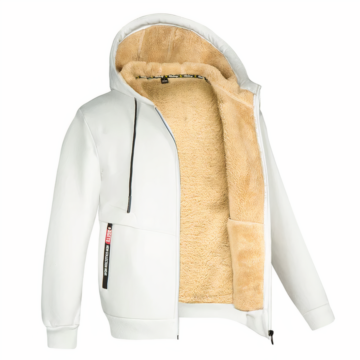 Fleece Lined Jacket - Liam-White-XS-Nora Luxe
