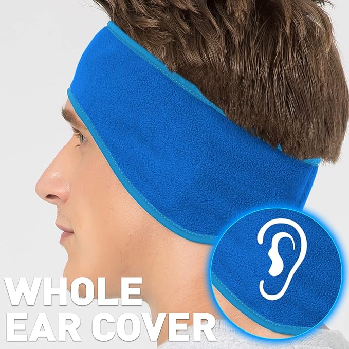Fleece Winter Ear Warmers - Marco-Black-Nora Luxe