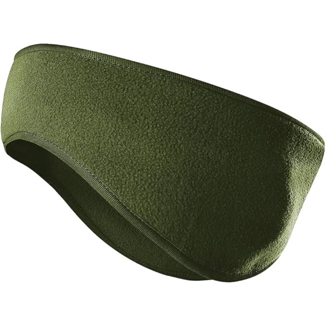 Fleece Winter Ear Warmers - Marco-Olive Green-Nora Luxe