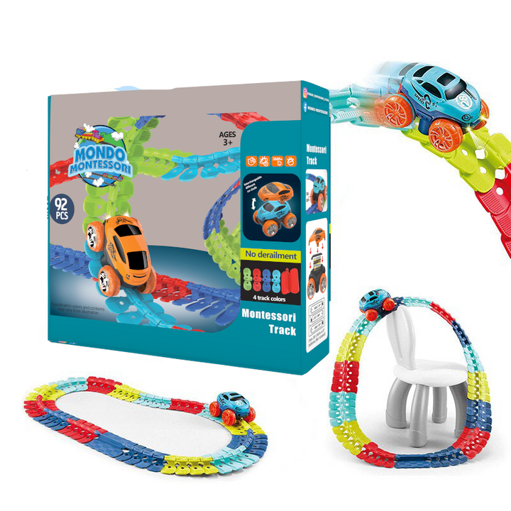 Flexible Montessori Play Path – FlexiTrack-92 Pieces-Nora Luxe