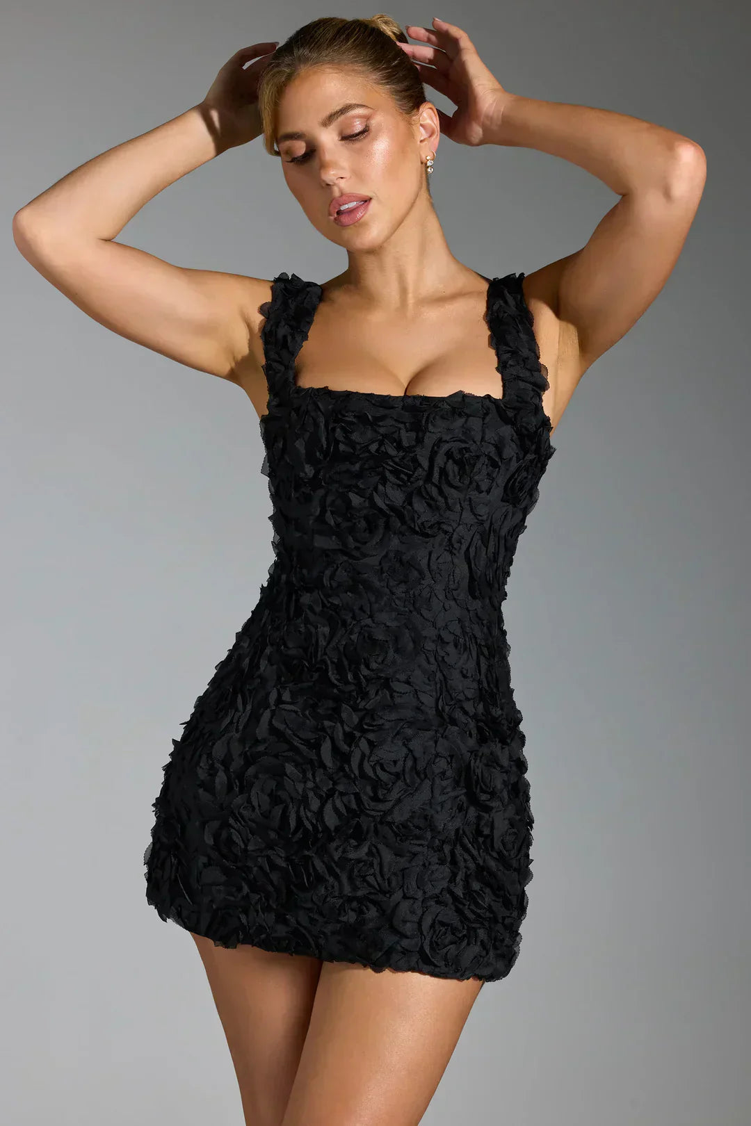 Flower Corset Mini Dress - Flower-White-XS-Nora Luxe