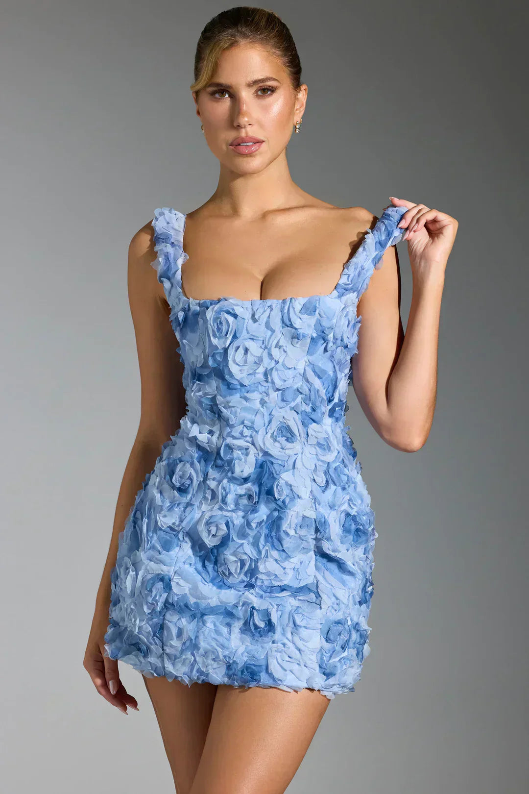Flower Corset Mini Dress - Flower-White-XS-Nora Luxe