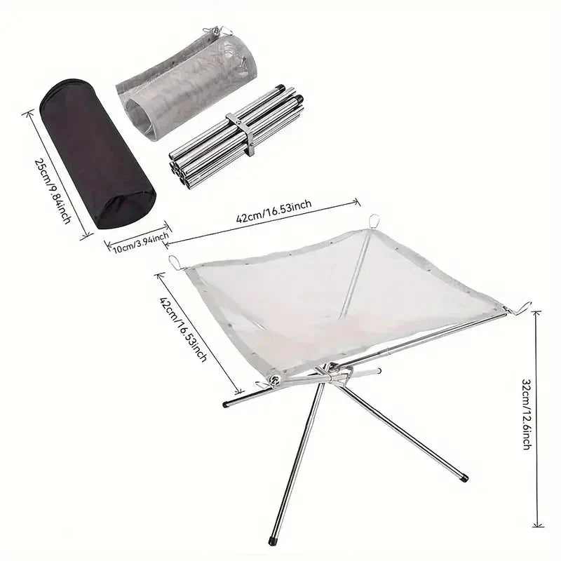 Foldable Campfire Stand - FireFlex-Nora Luxe