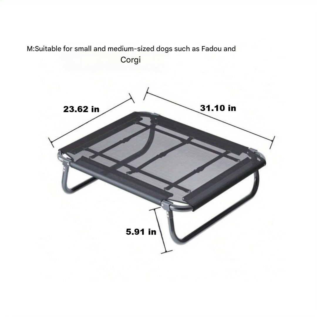 Foldable Dog Stretcher - TravelBuddy-Black-S-Nora Luxe