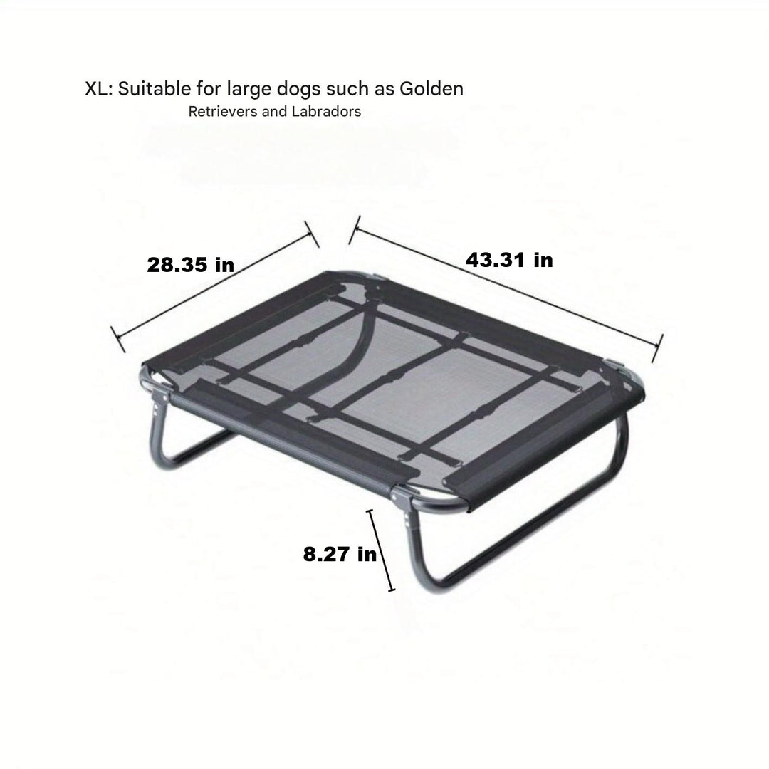 Foldable Dog Stretcher - TravelBuddy-Black-S-Nora Luxe