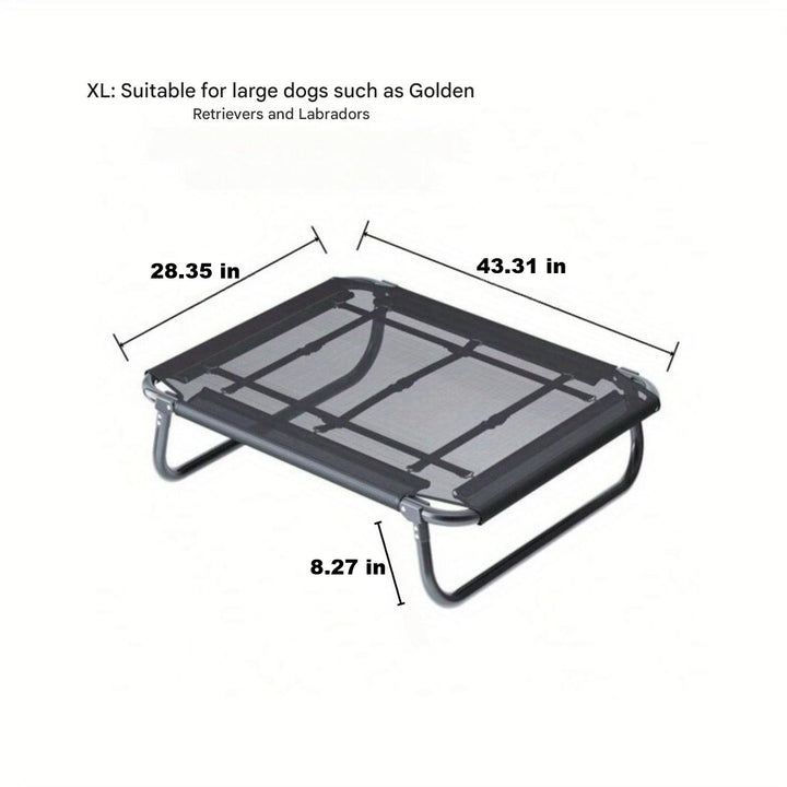 Foldable Dog Stretcher - TravelBuddy-Black-S-Nora Luxe