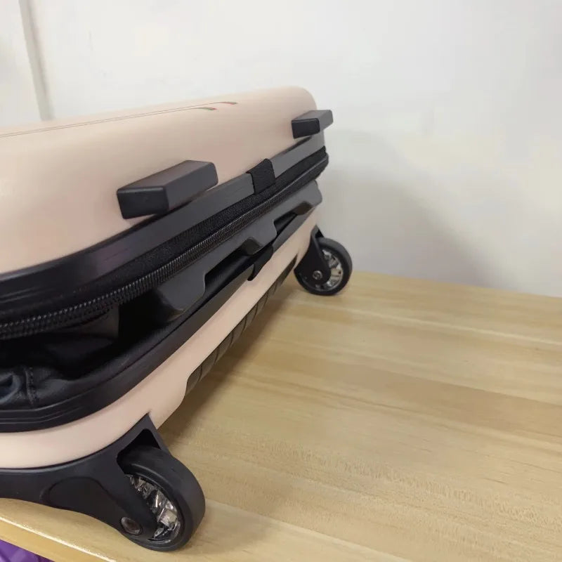 Foldable hard shell suitcase – Porto-Light green-S (42 L)-Nora Luxe