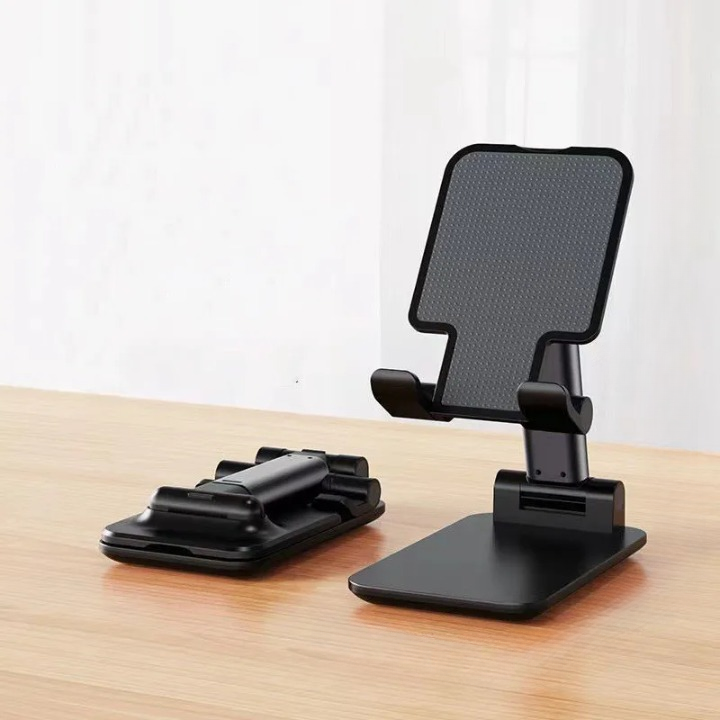Foldable Phone and Tablet Holder - FlexStand-Black-Nora Luxe