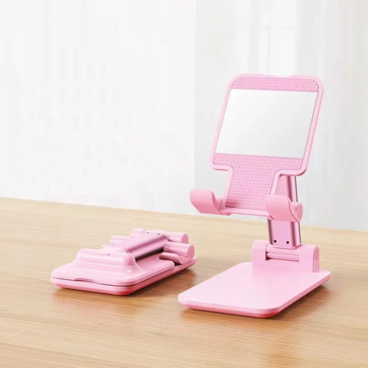 Foldable Phone and Tablet Holder - FlexStand-Pink-Nora Luxe