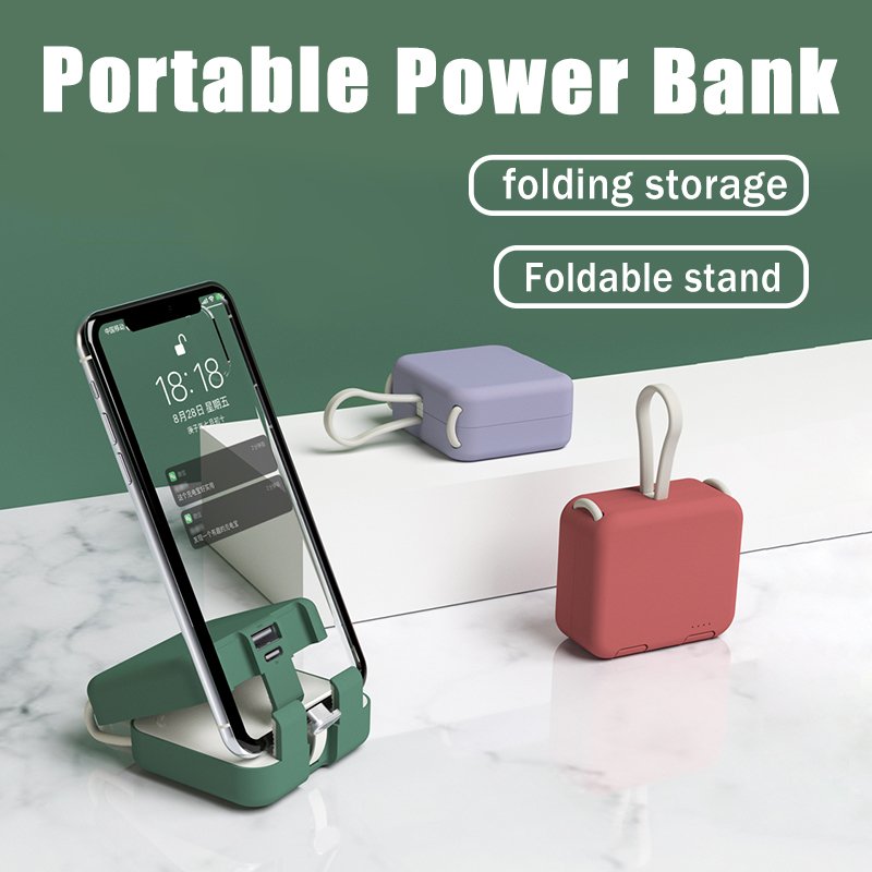 Foldable Power Bank - FoldCharge-Green-Nora Luxe