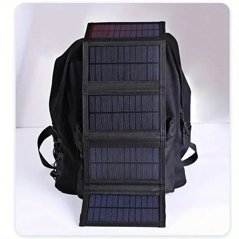Foldable Solar Power Bank - SolarMate-Black-Nora Luxe