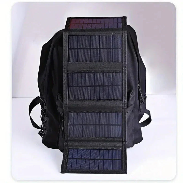 Foldable Solar Power Bank - SolarMate-Black-Nora Luxe