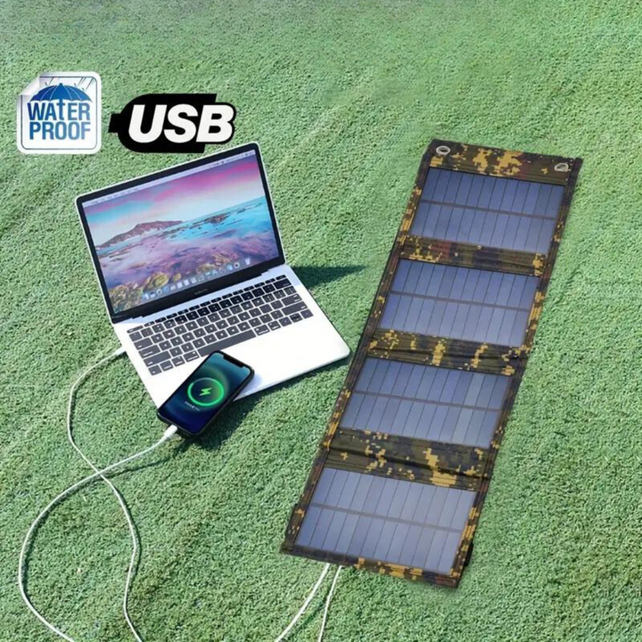 Foldable Solar Power Bank - SolarMate-Camouflage-Nora Luxe