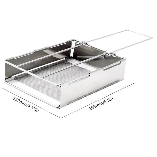 Foldable Stainless Steel Wood Stove - TrailFlame-Medium-Nora Luxe