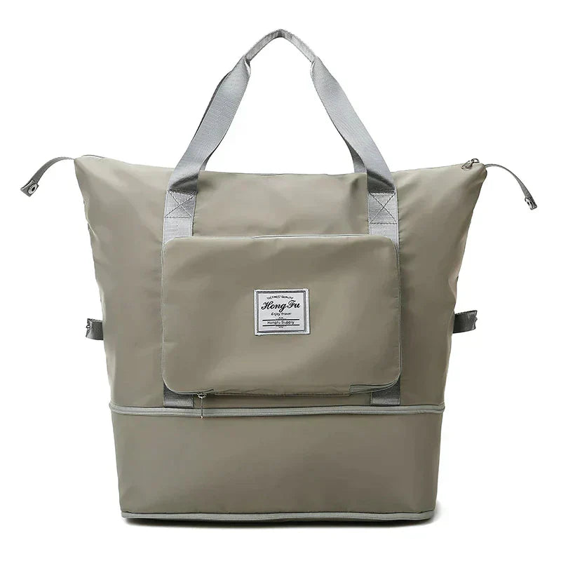 Foldable Travel Bag - FlexiCarry-Gray-Nora Luxe