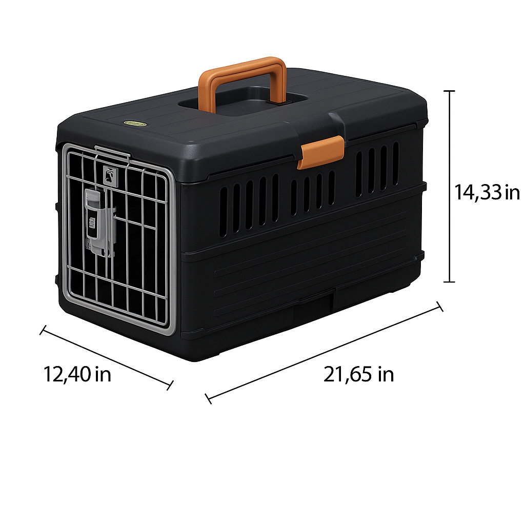 Foldable Travel Basket for Dogs and Cats - PetVoyager-Less than 12 kg-Nora Luxe