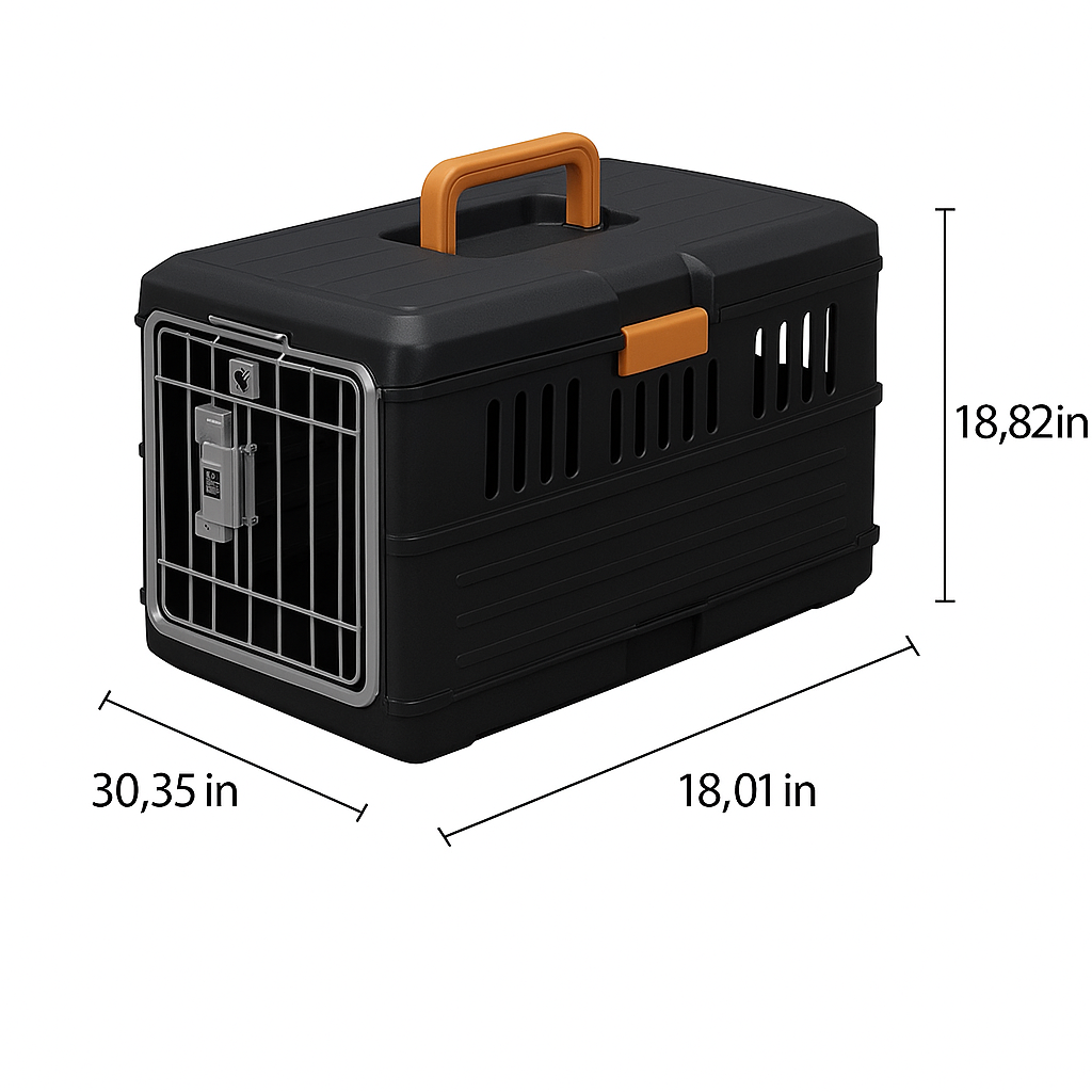 Foldable Travel Basket for Dogs and Cats - PetVoyager-Less than 12 kg-Nora Luxe