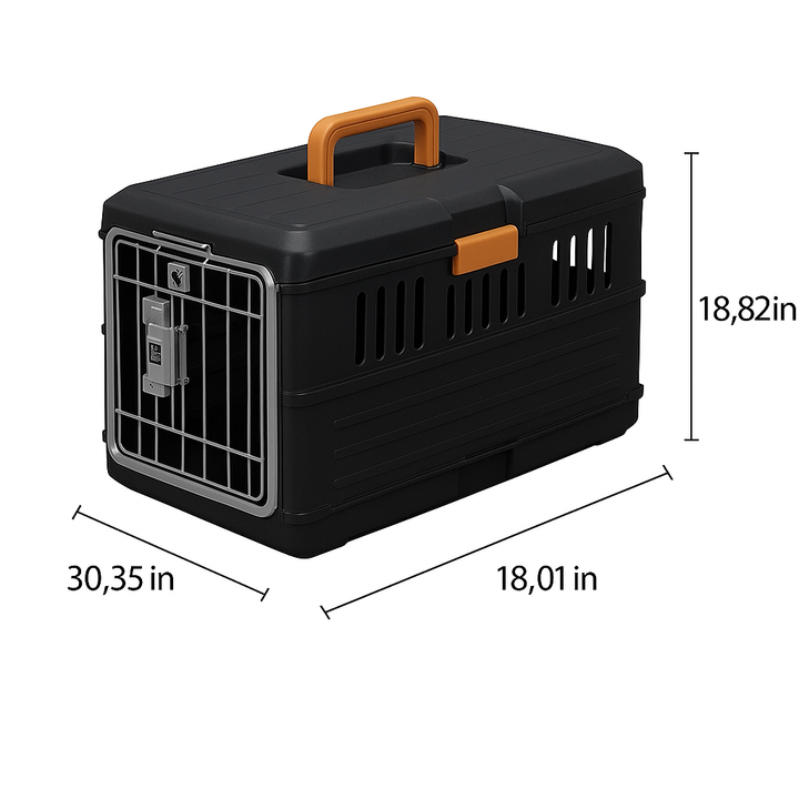 Foldable Travel Basket for Dogs and Cats - PetVoyager-Less than 12 kg-Nora Luxe